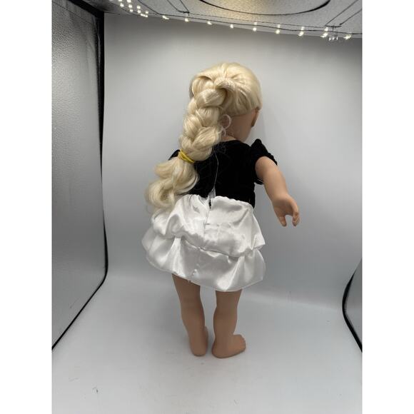 GITTOY 18” Blonde Blue-Eyed Doll Formal Dress Fits AG OG My Life Clothes - Picture 2 of 4